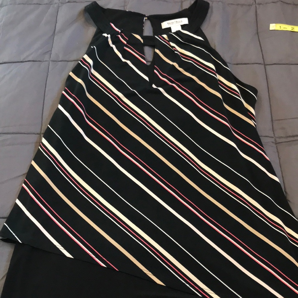 WHBM asymmetrical sleeveless top.